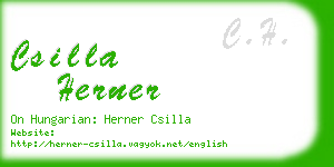 csilla herner business card
